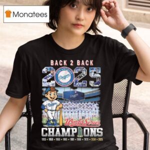 Los Angeles Dodgers Back To Back World Series Champions T Shirt