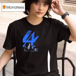 Los Angeles Dodgers City Skyline T Shirt