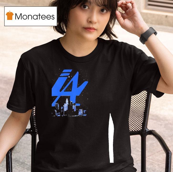 Los Angeles Dodgers City Skyline T Shirt