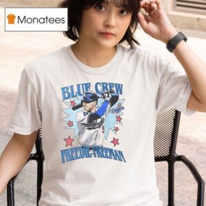 Los Angeles Dodgers Freedie Freeman Blue Crew Graphic T Shirt