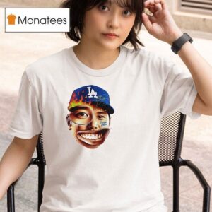 Los Angeles Dodgers Shohei Ohtani World Series Champions Caricature Graphic Signature T Shirt