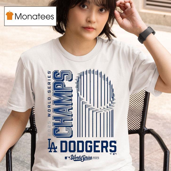 Los Angeles Dodgers White World Series Champions Wild Pitch T Shirt