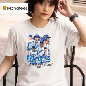 Los Angeles Dodgers World Series Back To Back Champions Team Graphic Vintage T Shirt