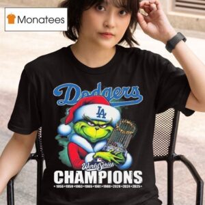Los Angeles Dodgers X The Grinch World Series Champions T Shirt