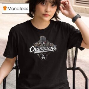 Los Angeles Dodgers Yoshinobu Yamamoto World Series Champions Mvp Signature Sided T Shirt