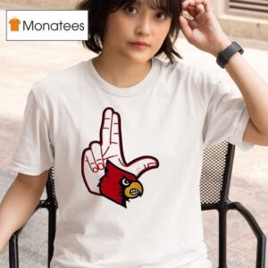 Louisville Cardinals L Hand Sign Logo T Shirt