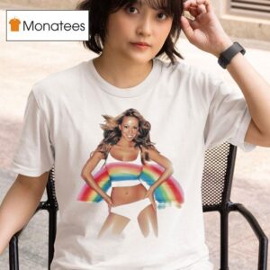 Mariah Carey Rainbow Photo T Shirt