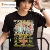 Mash Th Anniversary Thank You For The Memories Signatures T Shirt