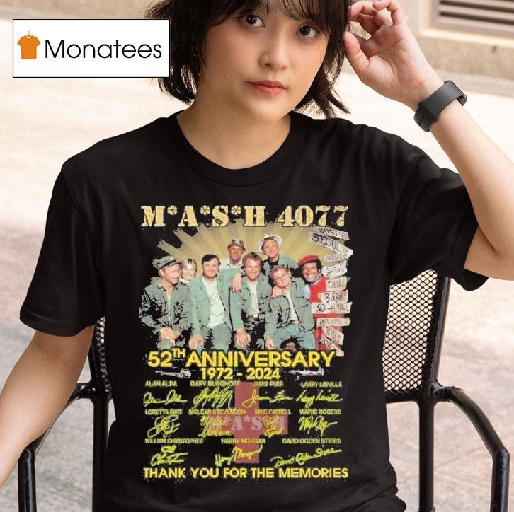 Mash Th Anniversary Thank You For The Memories Signatures T Shirt