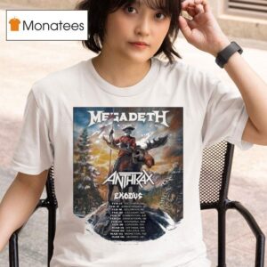 Megadeth Canada Tour Dates With Anthrax And Exodus T Shirt