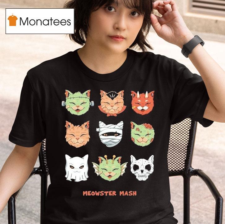 Meowster Mash Halloween T Shirt
