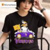 Minnesota Vikings X Snoopy And Woodstock Drive Car T Shirt