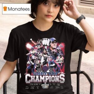 Montreal Alouettes Grey Cup Champions Signatures T Shirt