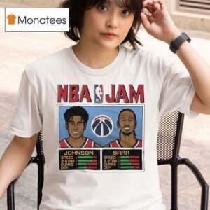 Nba Jam Wizards Johnson And Alex Sarr Players T Shirt
