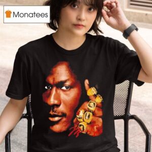 Nba Legend Michael Jordan Champions Rings Signature Graphic T Shirt