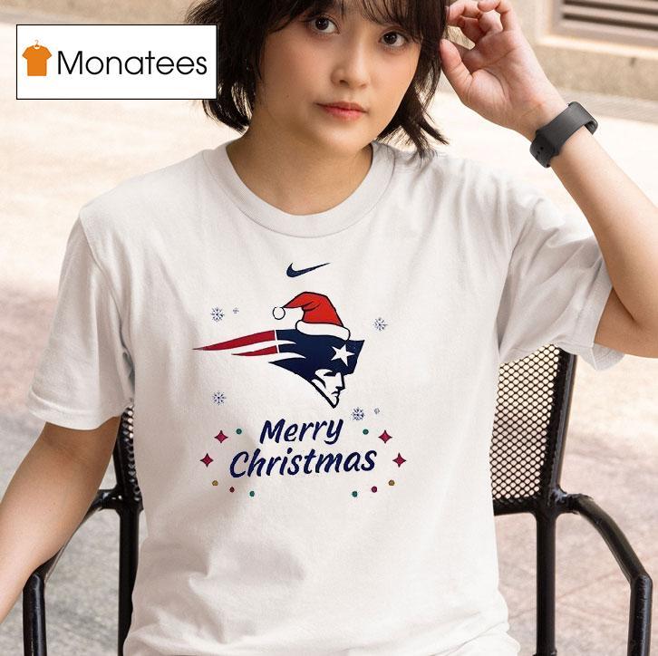 New England Patriots Merry Christmas Ho Ho Ho Santa Claus T Shirt