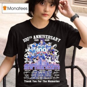 New York Giants Thank You For The Memories Th Anniversary T Shirt