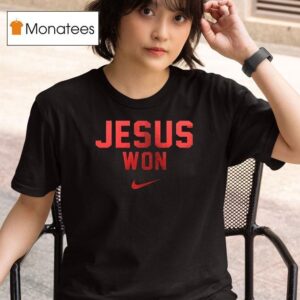 Ohio State Buckeyes Jesus Won Just Here To Give God Glory T Shirt