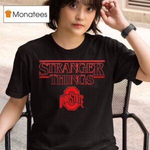 Ohio State Football X Stranger Things Special Logo T Shirt