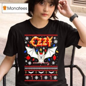 Ozzy Holiday Bat Christmas T Shirt