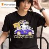 Peanuts X Baltimore Ravens Welcome To The Pound Driving Car T Shirt