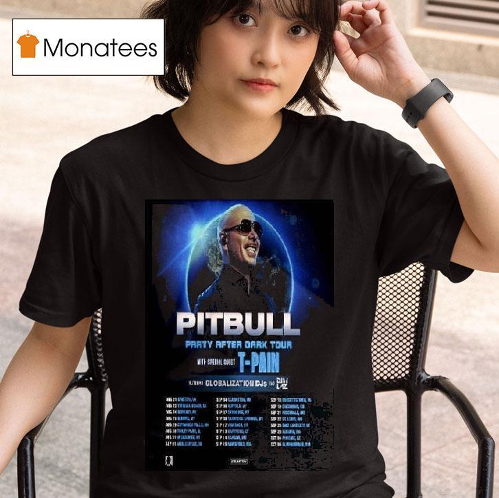 Pitbull Party After Dark Tour With Special Guest T Pain T Shirt