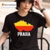 Praha Map Of The Czech Republic T Shirt