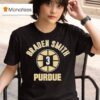 Purdue Basketball Braden Smith Name Number Ball T Shirt