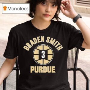 Purdue Basketball Braden Smith Name Number Ball T Shirt