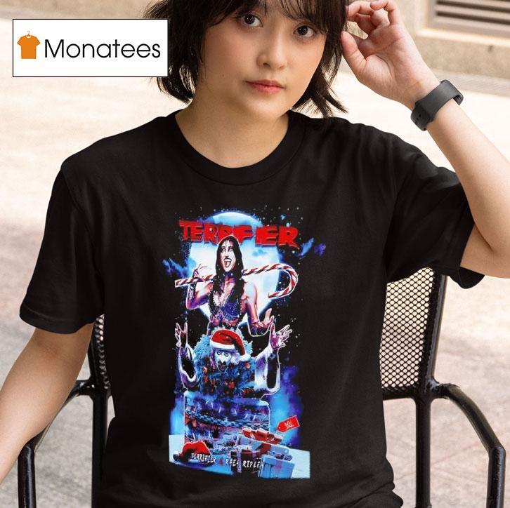 Ripple Junction Terrifier Rhea Ripley Christmas Chimney T Shirt