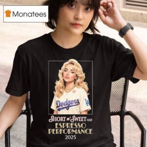 Sabrina Carpenter X Los Angeles Dodgers Short N Sweet Tour Espresso Performance On Stage At Crypto Arena November T Shirt
