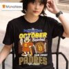 San Diego Padres October Baseball Postseason Fight For The Faithful Mascot Logo T Shirt