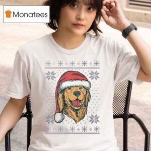 Santa Dog Christmas T Shirt