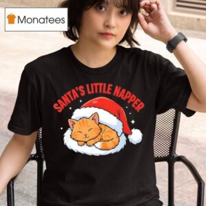 Santa S Little Napper Cute Christmas Funny Ca T Shirt