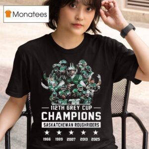 Saskatchewan Roughriders Th Grey Cup Champions Players T Shirt