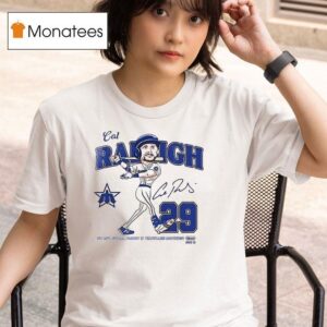 Seattle Mariners Cal Raleigh Mvp Name And Number Caricature Pose Signature T Shirt