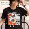 Shedeur Sanders Holding Football Cleveland Browns Highligh T Shirt