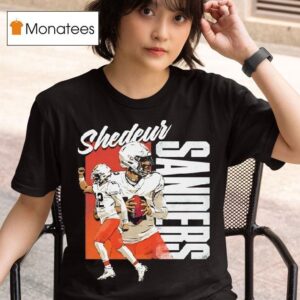 Shedeur Sanders Holding Football Cleveland Browns Highligh T Shirt