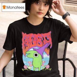 Smiling Friends Glep Vintage Heavy Metal Flowers Cartoon T Shirt