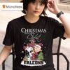 Snoopy And Charlie Brown X Atlanta Falcons Christmas Begins With Christ T Shirt