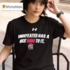 South Carolina Gamecocks Undefeated Has A Nice Ring To It Logo T Shirt