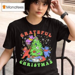 Steal Your Face Skull Grateful Dead Dancing Bears Christmas T Shirt