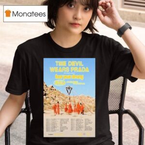 The Devil Wears Prada Flowers Spring Tour Dates T Shirt
