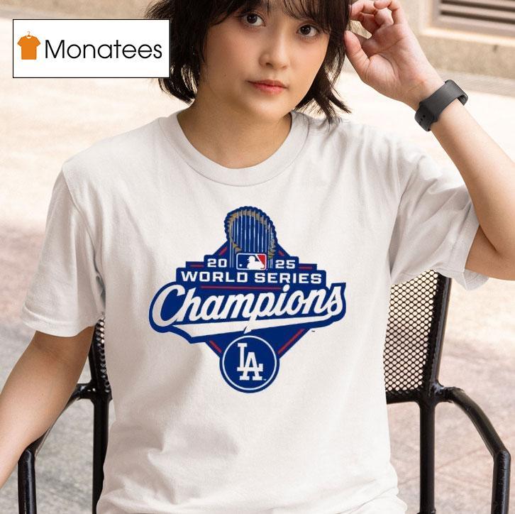 The Los Angeles Dodgers World Series Champions Logo T Shirt