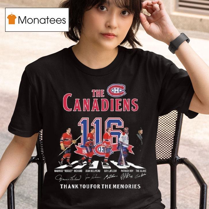 The Montreal Canadiens Th Abbey Road Thank You For The Memories Signatures T Shirt