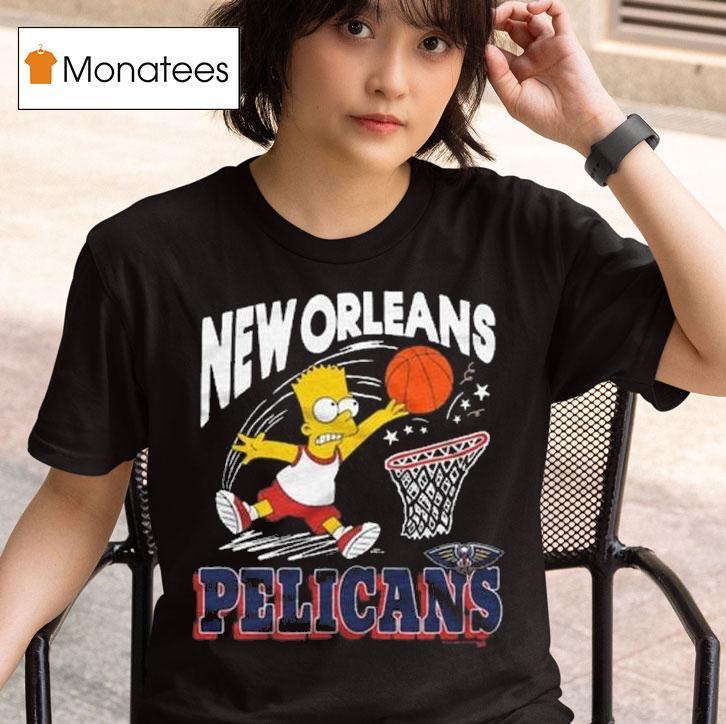The Simpsons Bart X New Orleans Pelicans T Shirt