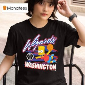 The Simpsons Bart X Washington Wizards T Shirt