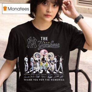 The Yankees Abbey Road Thank You For The Memories Signatures T Shirt