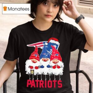 Three Gnomes Christmas New England Patriots T Shirt