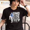Toronto Blue Jays Trey Yesavage Uno Dos Trey Pose Signature T Shirt